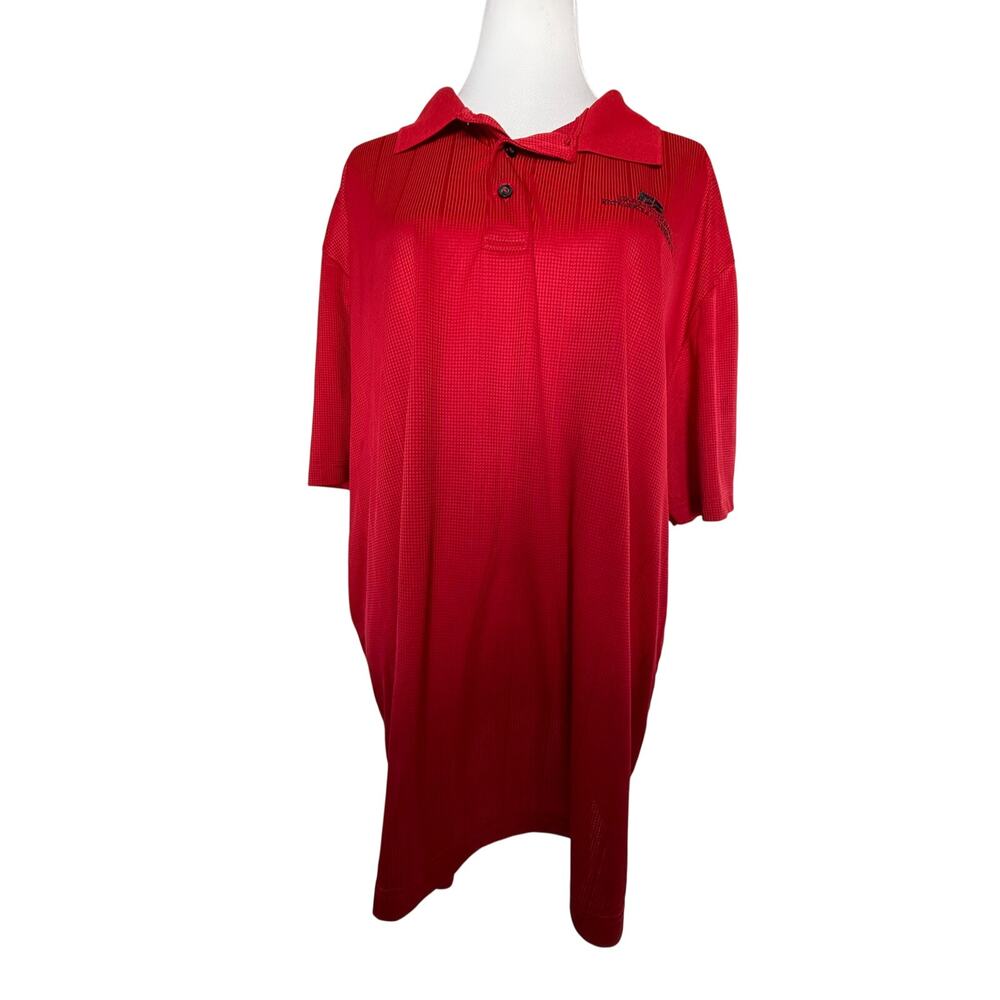 SKU2518 Port Authority Men's Plus Size 2XL Red Polo Shirt Farm Bureau Embroidery